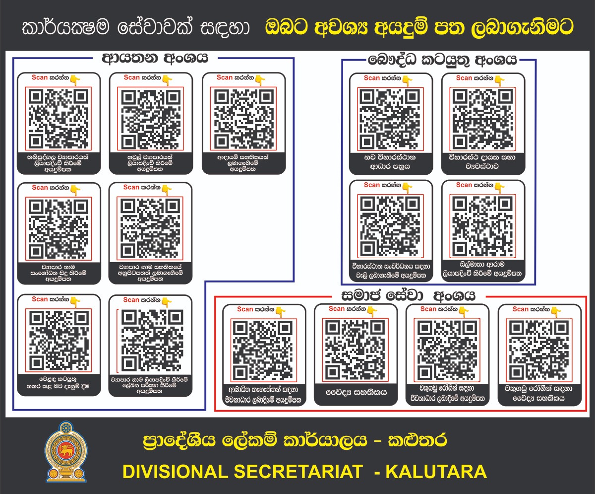 QR codes for applicaion forms 1
